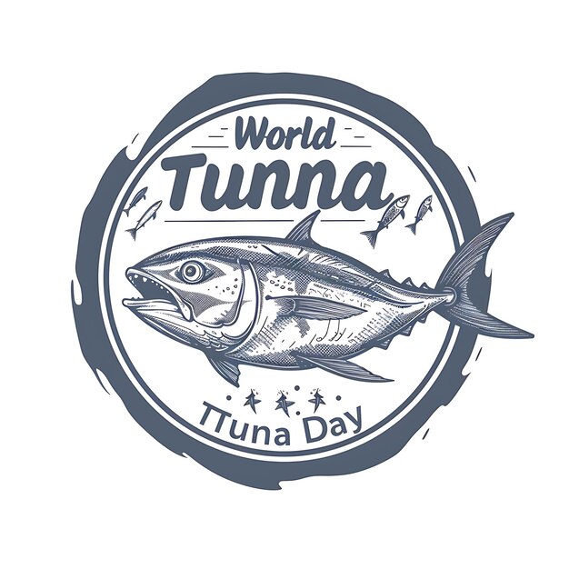 a Stunning Vector Graphic for World Tuna Day Celebration Embrace Flat Design for Your Flyer