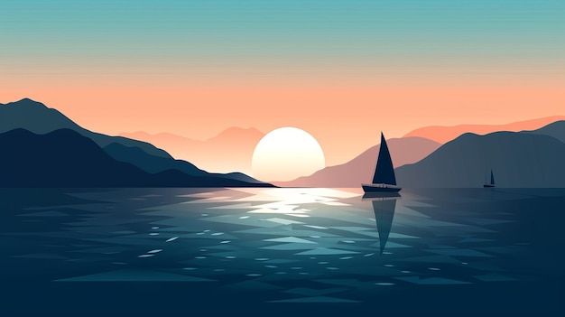 Stunning Vector Illustration Of The Ocean