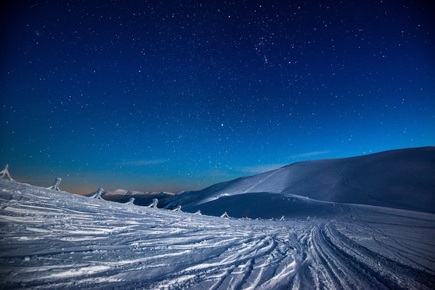 Stunning views of the snowy mountain