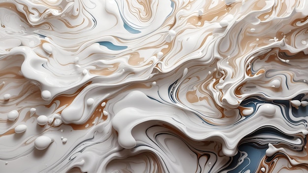 A stunning white color liquid abstract background design wallpaper generated by AI