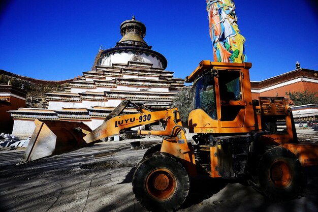 stupa in the ancient Tibetan monastery