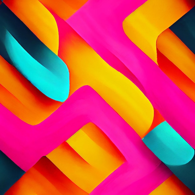 Style Colorful Abstract Modern Seamless