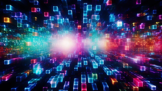 style of cyberpunk abstract futuristic wallpaper