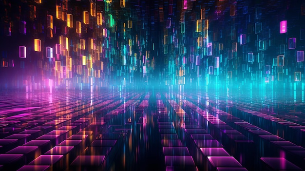 style of cyberpunk abstract futuristic wallpaper