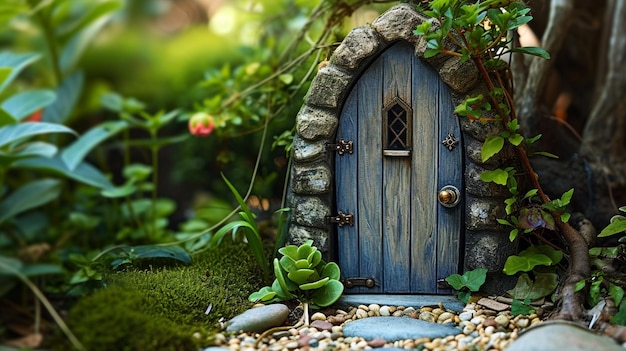 style fairy door to the parallel world or kingdom Generative Ai