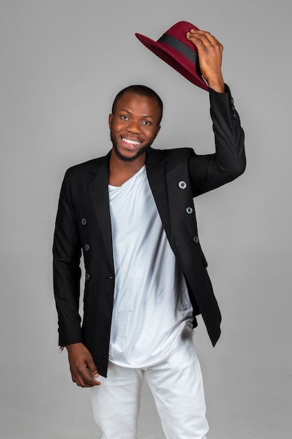 Photo stylish african-american man