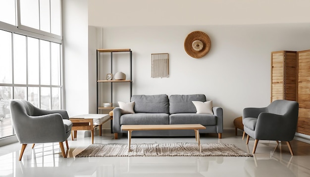 사진 현대적인 주방과 함께 세련된 아파트 인테리어 가정 디자인에 대한 아이디어