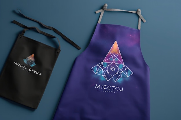 Photo stylish apron mockup for creative designs