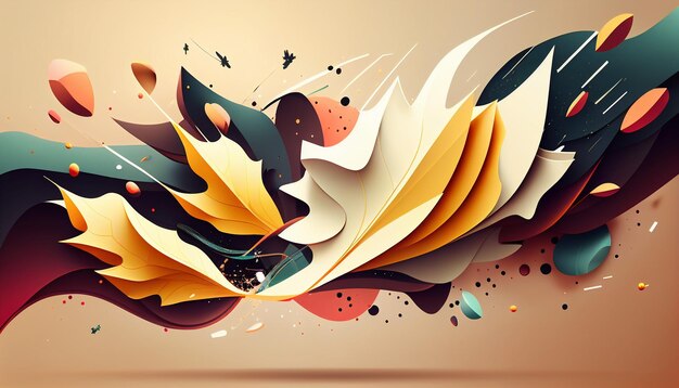 Stylish background with abstract elements Generative AI