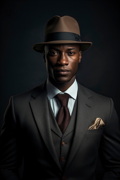 stylish black businessman