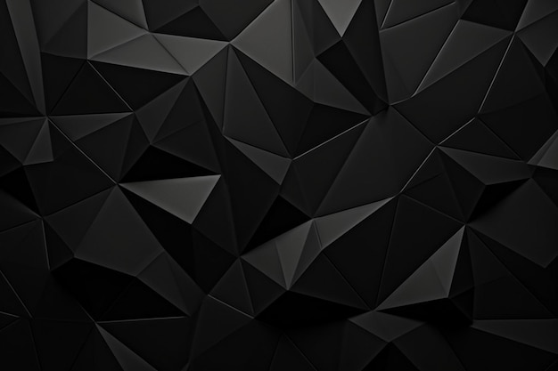 Stylish black polygonal background