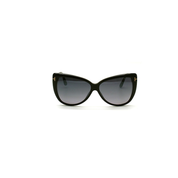 Stylish black sunglasses isolated on white background.