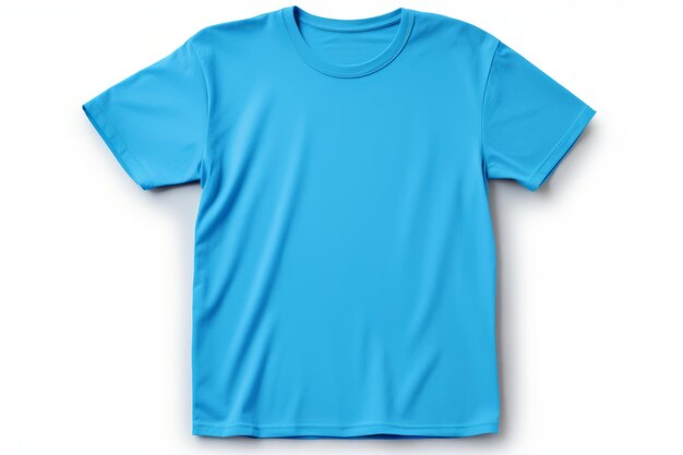 Photo stylish blue blank tshirt template the perfect canvas for your creativity