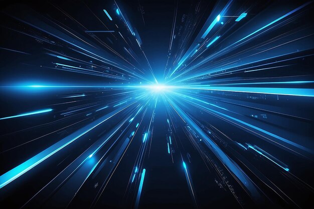 Stylish blue technology lights background