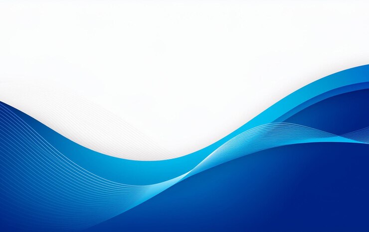 Photo stylish blue wave background for business presentation