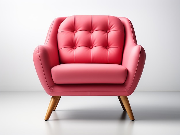 стильный стул с ярко-розовой столешницей