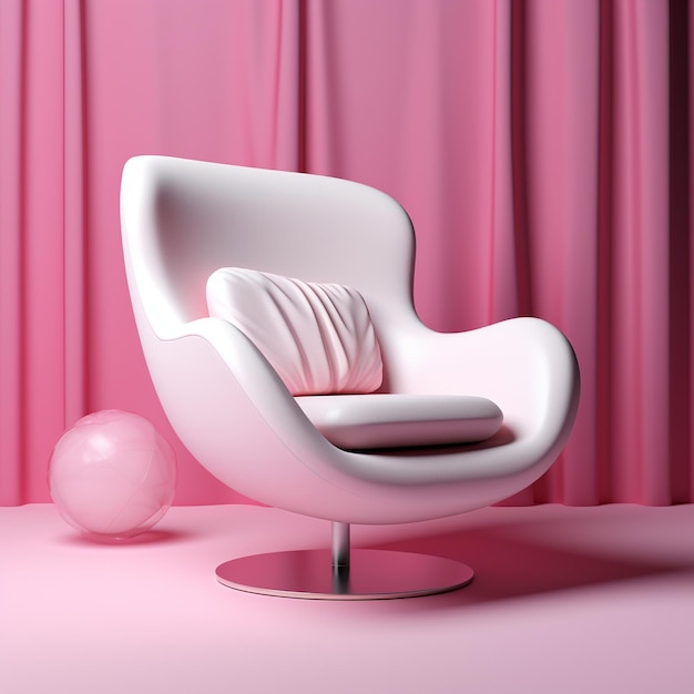 Photo stylish chair with sofa
