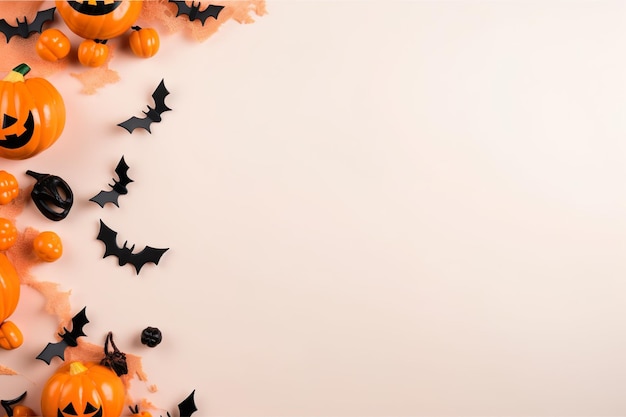 Stylish and classy image of Halloween pumpkin generated by AI