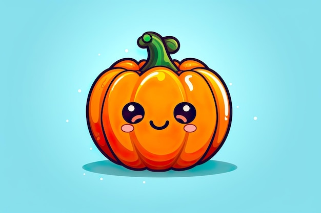 Stylish and classy image of Halloween pumpkin generated by AI