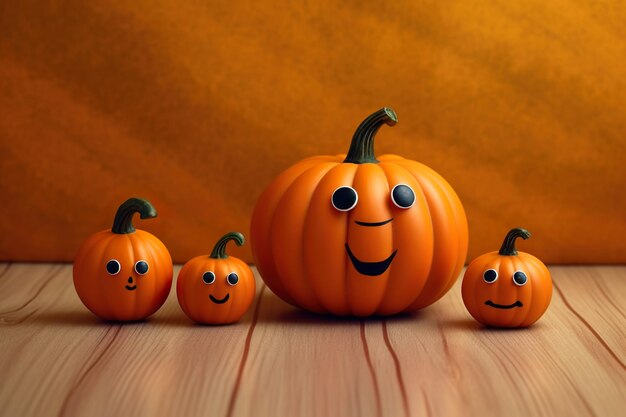 Stylish and classy image of halloween pumpkin generated by ai