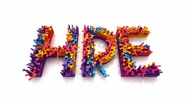 Foto stylish_colorful_lettering_of_happy_pride ia generativa