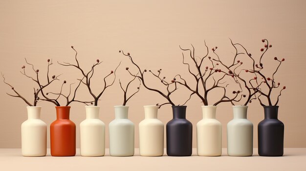 Photo stylish cosmetic packaging for oils sprays creams cosmetics skin care setgenerative ai