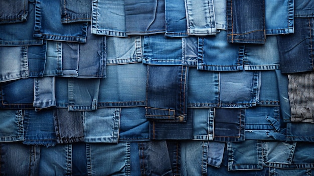 Stylish denim jeans fabric pattern