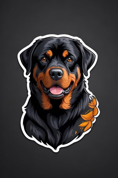 Photo a stylish dog character illustration ai generated