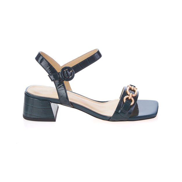 Stylish elegant trendy designer fashionable summer spring 2022 eco leather women's sandals shoes