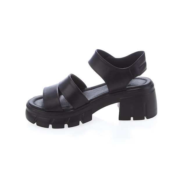 Stylish elegant trendy designer fashionable summer spring 2022 eco leather women's sandals shoes