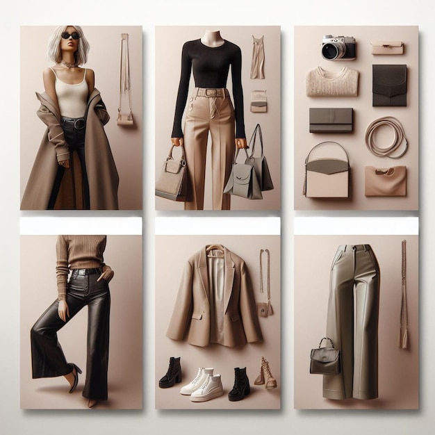 Stylish fashion instagram social media post feed Square aspect ratio