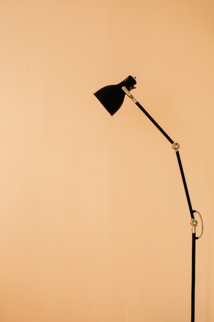 Stylish floor lamp in apartment