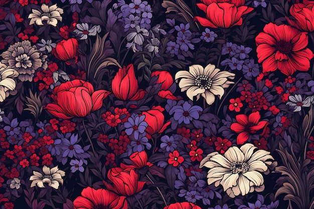 Stylish floral background