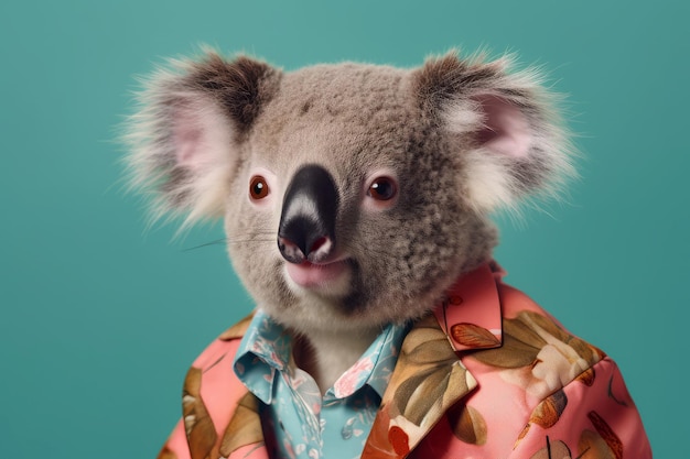 Stylish funky koala Adorable bear Generate Ai