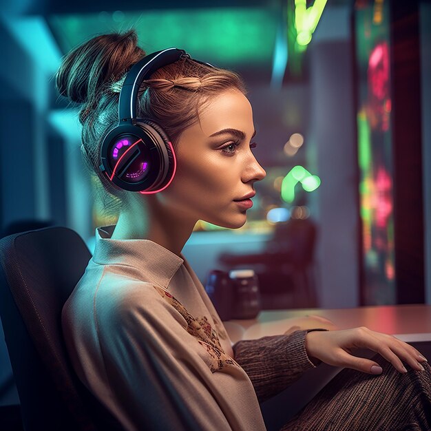 Stylish Gaming Vibes and Futuristic Cyberpunk Fashion