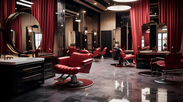 Stylish Hair Salon Interior