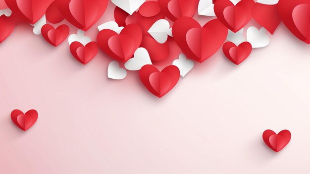 stylish hearts frame valentines day card design