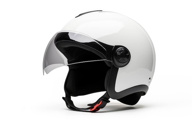 Photo stylish helmet shield on white background