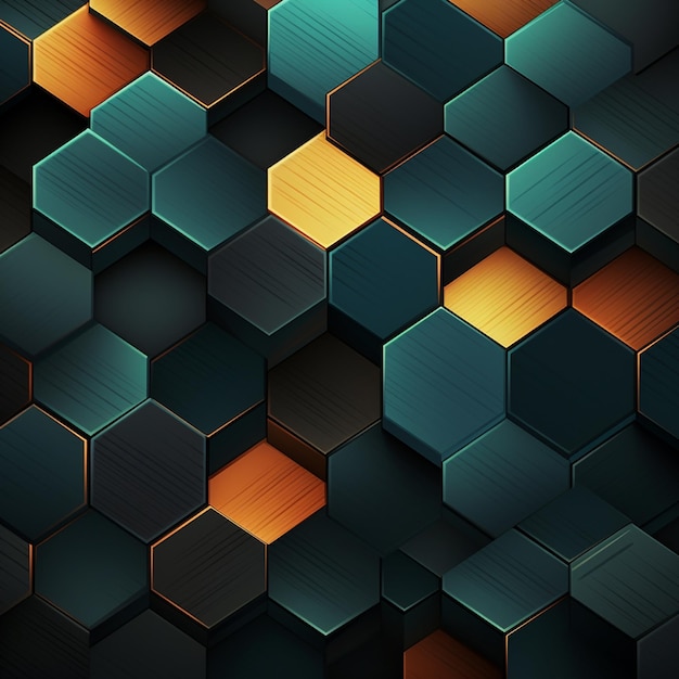 stylish hexagonal line pattern background