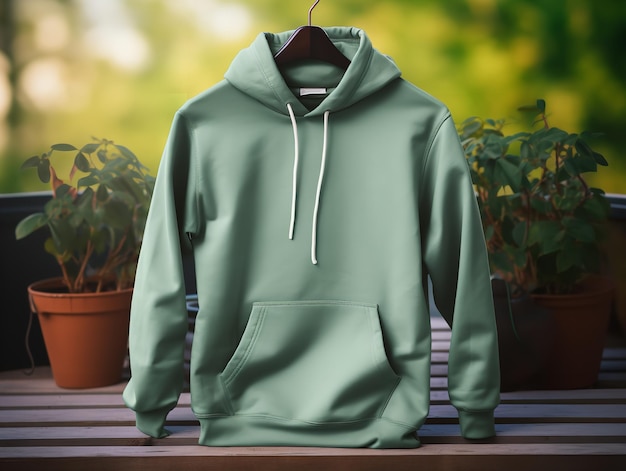 Stylish hoodie mockup for fashion and casual wear ai generated