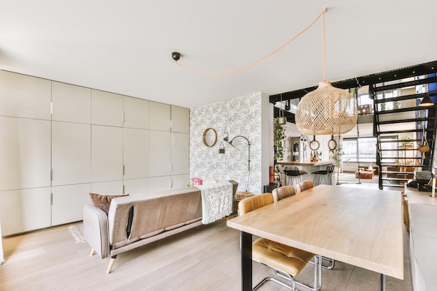 Stylish interior of living room in modern apartment