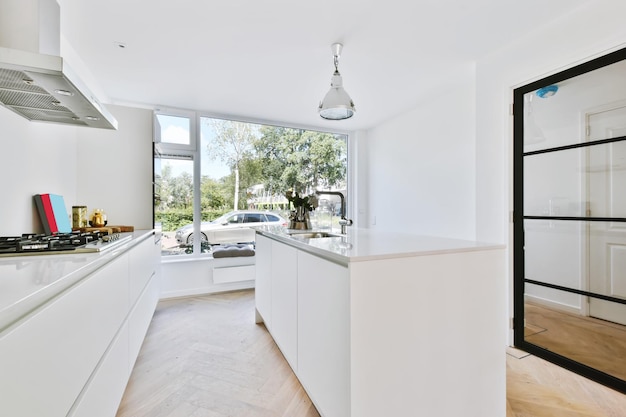 Stylish kitchen in a minimalist style