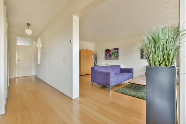 Stylish living room in modern flat