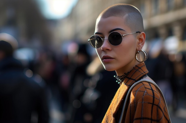 Stylish Maiden Rocking Her Buzz Cut