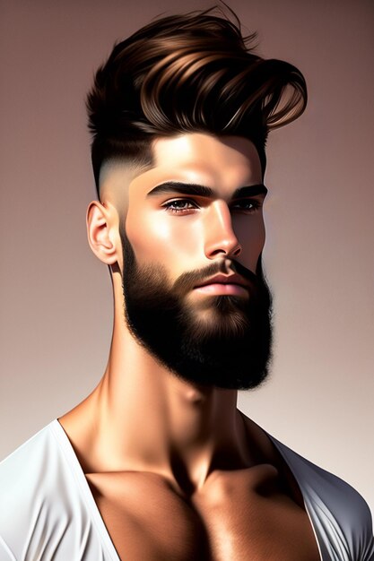 Stylish Man haircut generated Ai