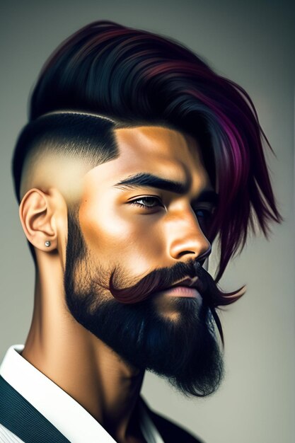 Stylish Man haircut generated Ai