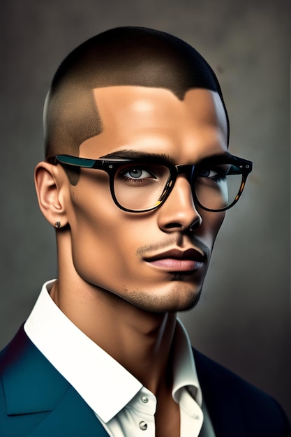 Stylish Man haircut generated Ai