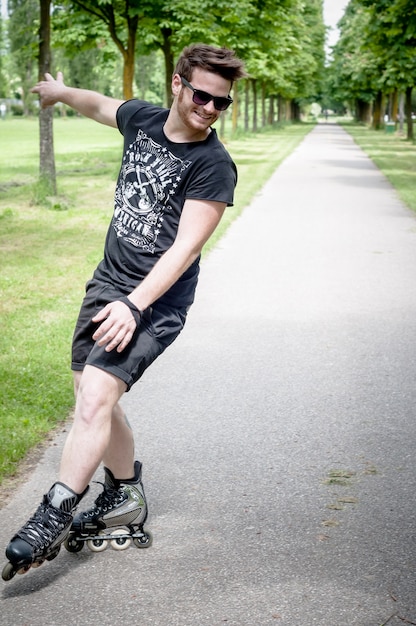 stylish man in the park