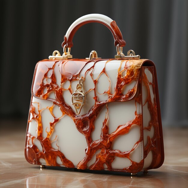 Stylish Marble Handbag Design