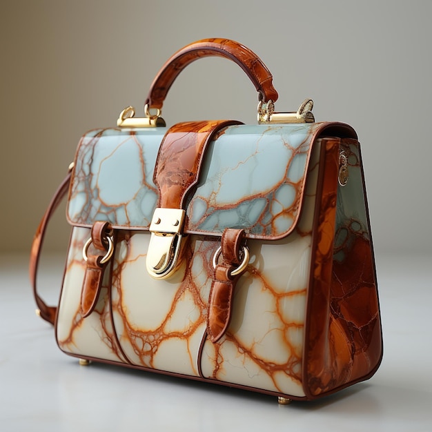 Stylish Marble Handbag Design